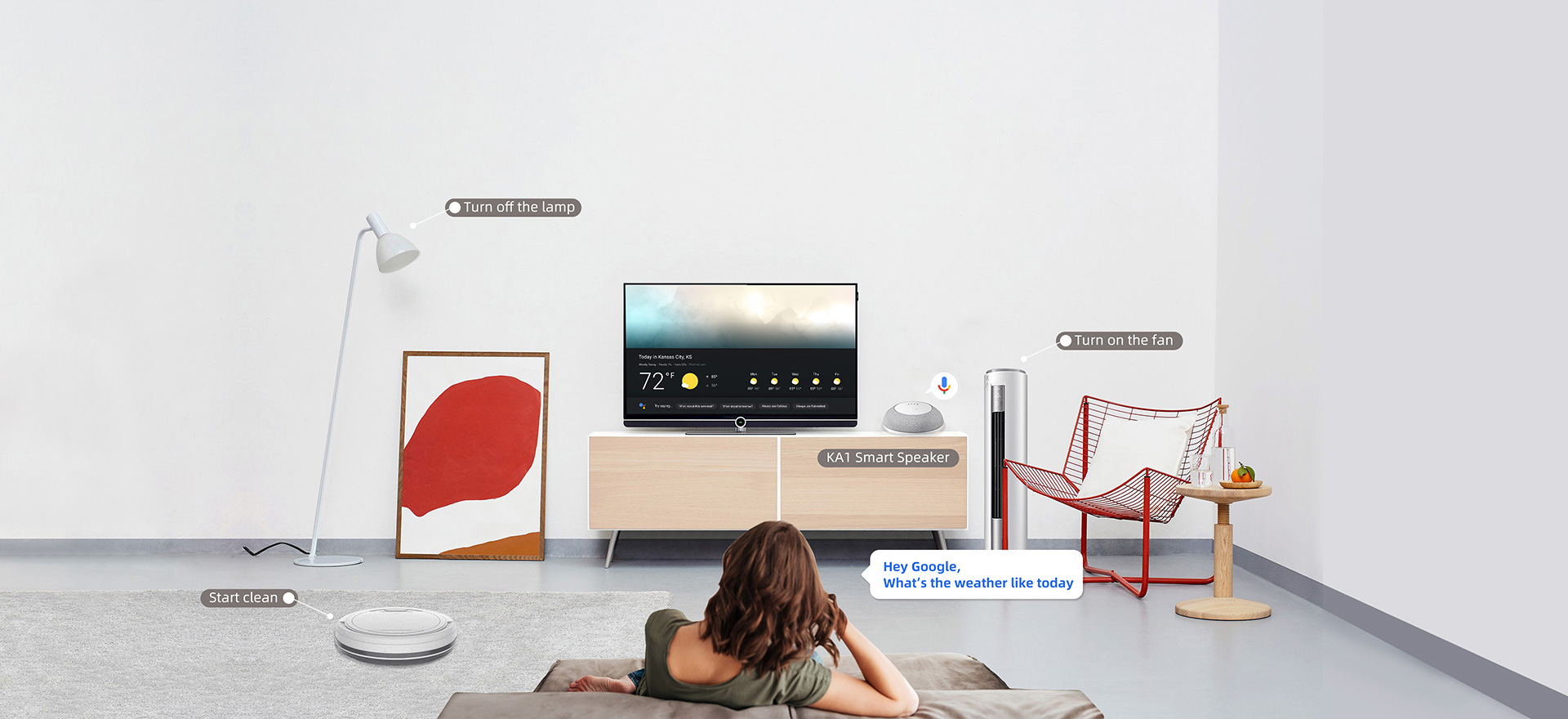 VideostrongKA1 hands-free voice control technology